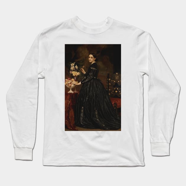 Mrs. James Guthrie by Frederic Leighton Long Sleeve T-Shirt by Classic Art Stall